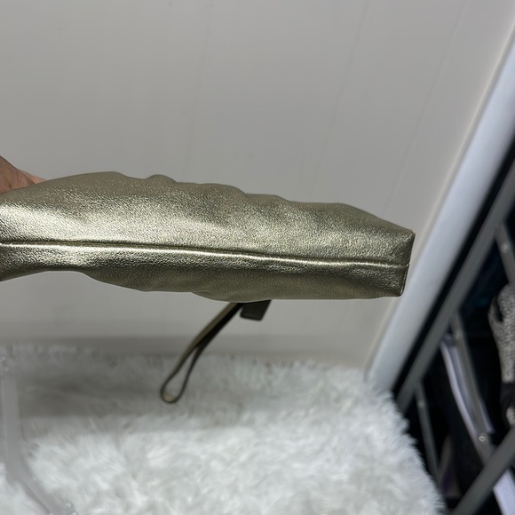Coach Gold Pleated Wristlet Clutch - Picture 5 of 12